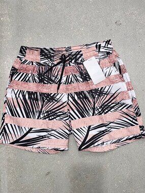 BATTYSTA PINK PALMS SWIMMING SHORTS